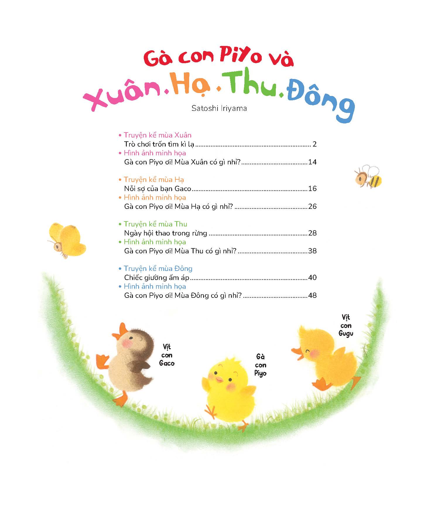 Gà con Piyo và Xuân Hạ Thu Đông
