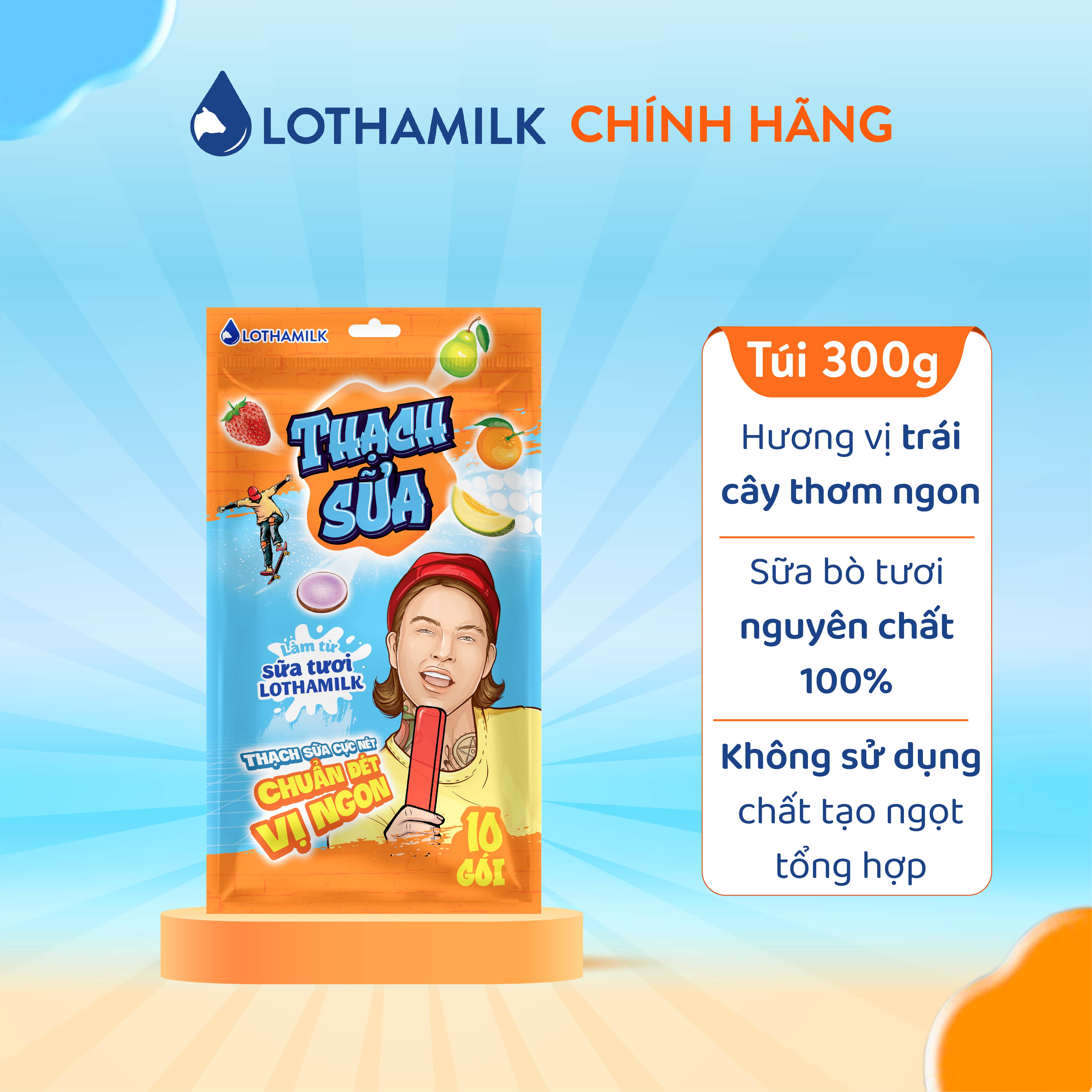 Thạch Sữa Lothamilk túi 300g