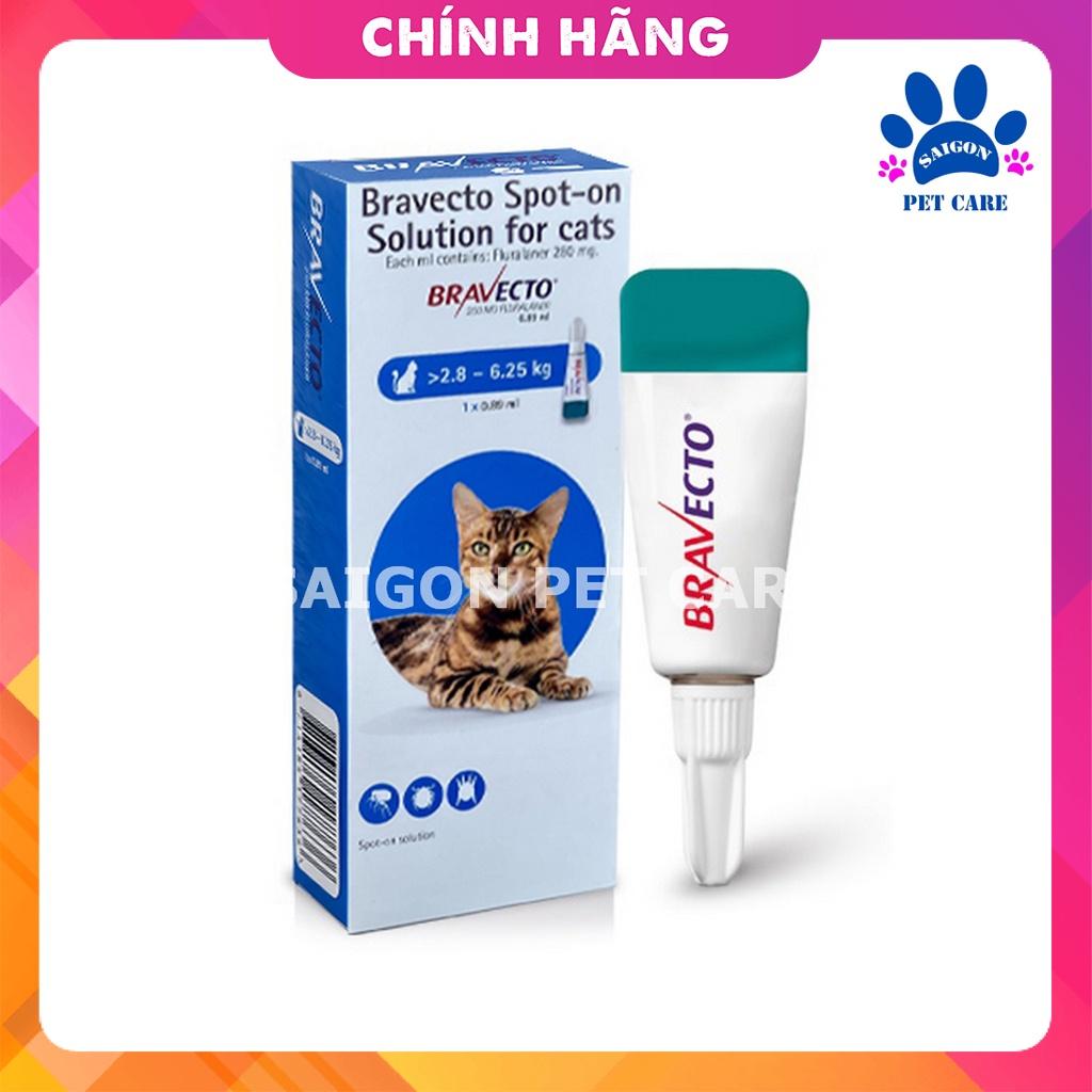 Bravecto for cat nhỏ gáy trị ve rận, bọ chét tận gốc cho mèo