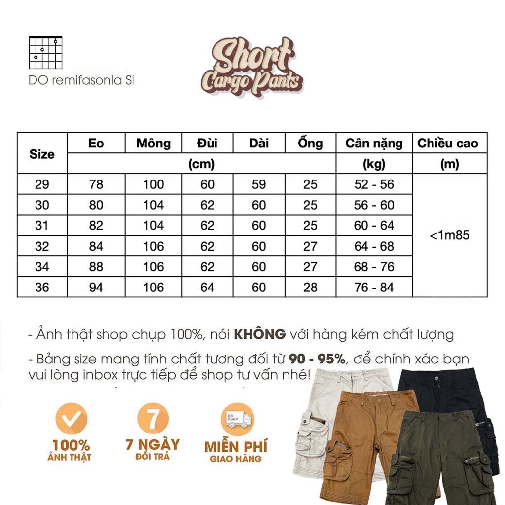 Quần Short Kaki Túi Hộp Nam Màu Sắc Vintage - New - Quần Đùi Túi Hộp Chất Vải Đẹp Ảnh Thật Tự Chụp