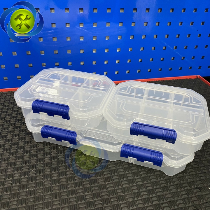Bộ 3 hộp nhựa trong suốt WADFOW WTB8343 đựng linh kiện, ôc vít