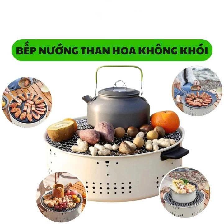 Bếp Nướng Than Hoa Ngoài Trời giữ nhiệt tốt – Dễ Dàng Sử Dụng, Thích Hợp BBQ Dã Ngoại - du lịch