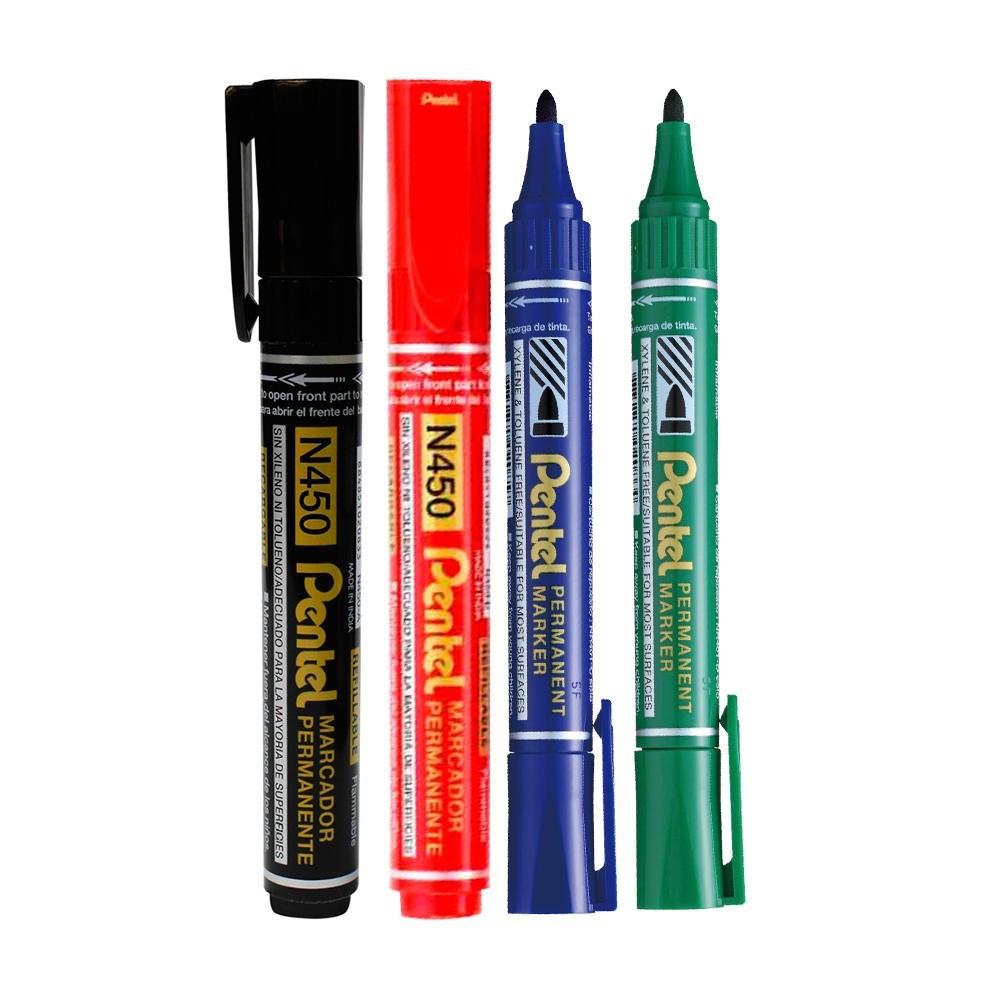 Bút Dạ Dầu Pentel N450 | Thiết Kế Xoay Có Thể Thay Mực | Viết Được Trên Mọi Chất Liệu