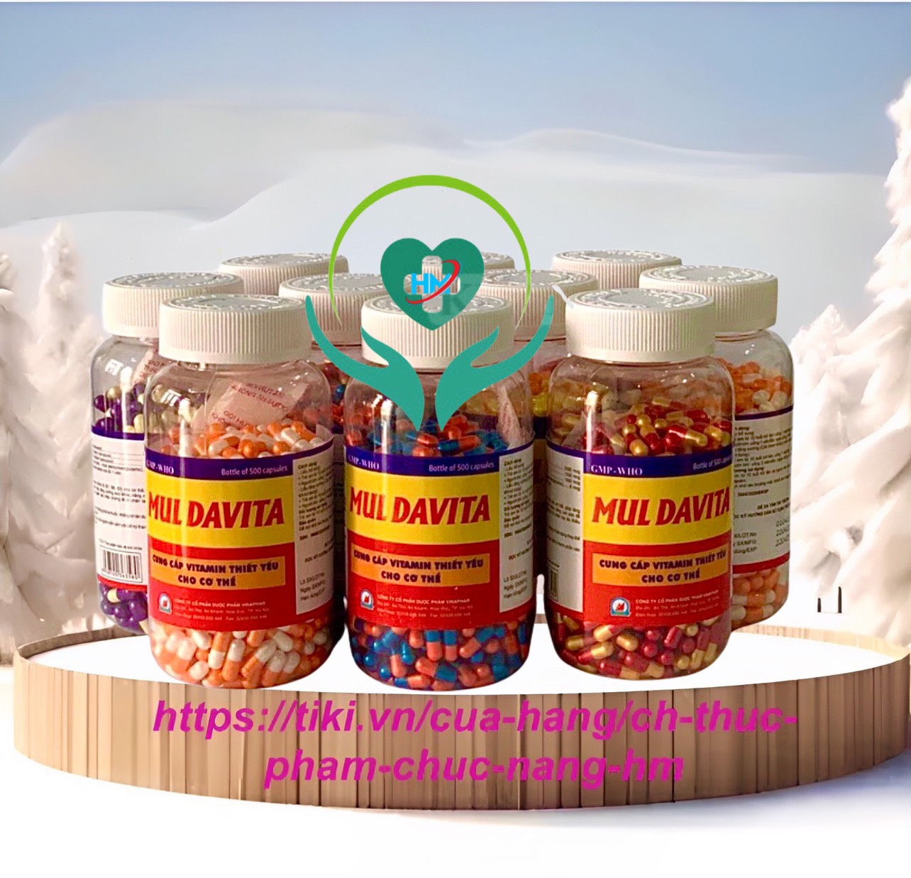 Vitamin MUL DAVITA Vinaphar -Chai 500 Viên- Tăng Sức Đề Kháng , Chống Suy Nhược Cơ Thể