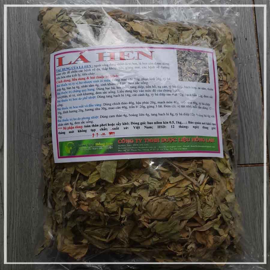 100g lá hen khô sạch (không có cành)