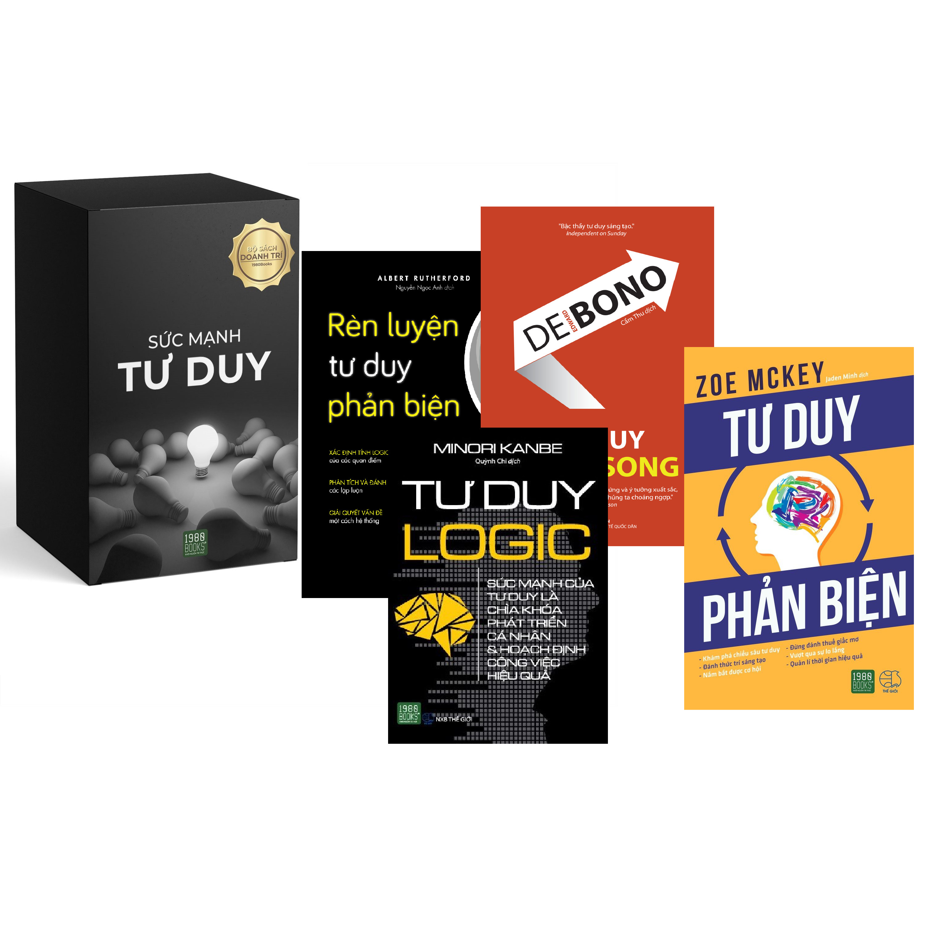 Combo 4 Sức Mạnh Của Tư Duy: Rèn Luyên Tư Duy Phản Biện + Tư Duy Song Song + Tư Duy Logic + Tư Duy Phản Biện