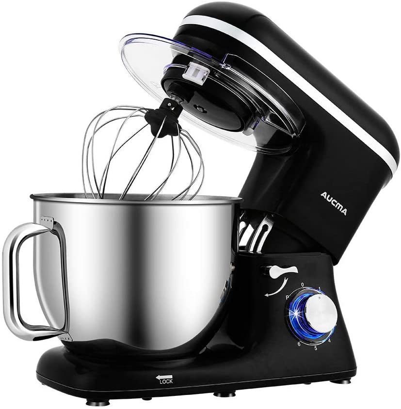 Máy nhào bột Aucma 7L 1400W - Hàng xuất Mỹ và Châu Âu - Chính hãng nhập khẩu