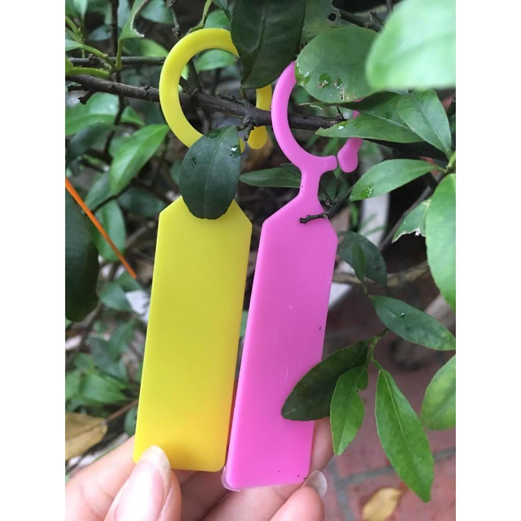 Set 50 Thẻ nhựa ghi tên cây có móc các màu