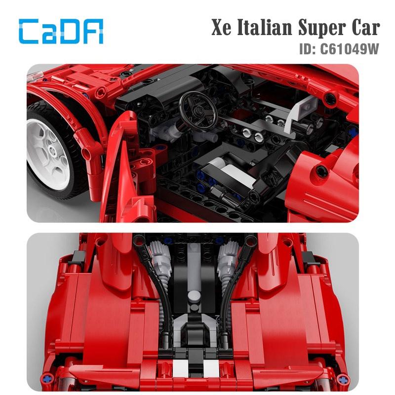 Đồ Chơi Lắp Ráp Xếp Hình Điều Khiển Từ Xa Xe Italian Super Car – CADA C61049W tỷ lệ 1:12