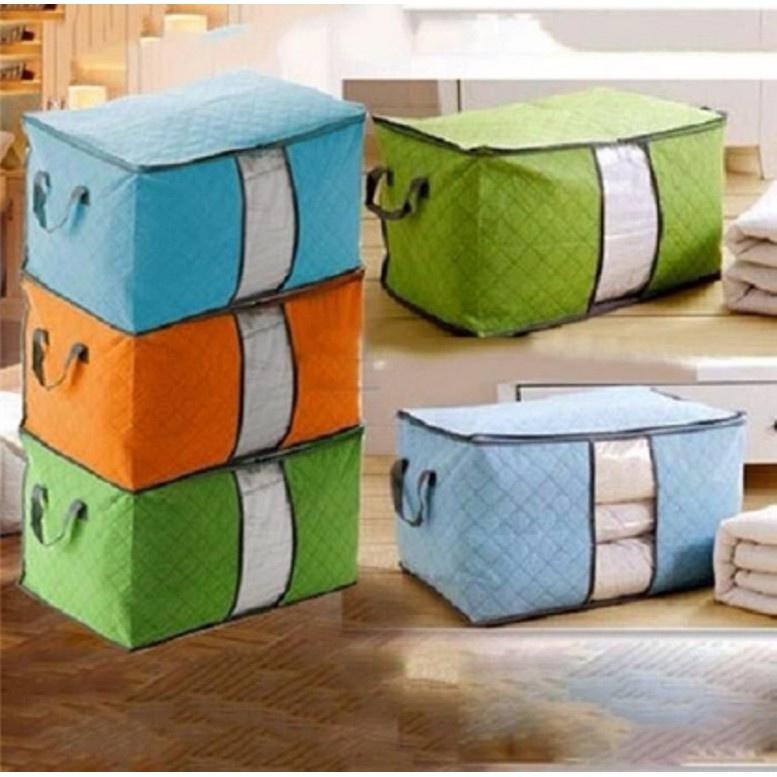 Túi Vải Đựng Quần Áo Chăn Màn Không Dệt Đa Năng Gấp Gọn H205
