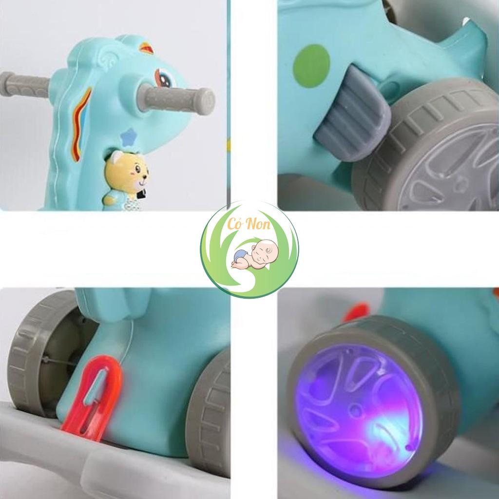 Ngựa bập bênh 3 in 1 có cán đẩy