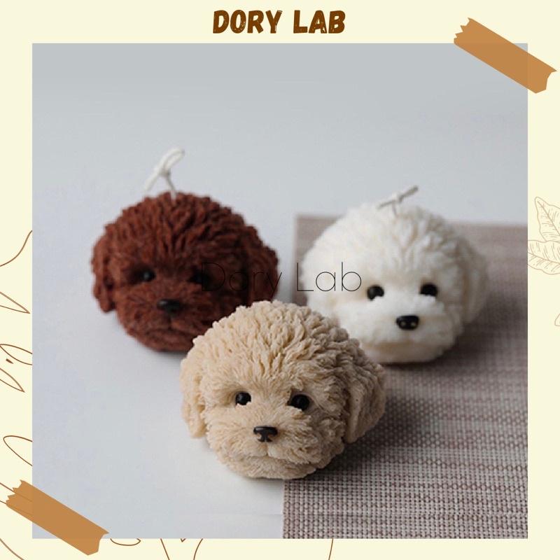 Nến Thơm Đầu Cún Handmade Không Khói Nhiều Màu Sắc, Phụ Kiện Decor, Quà Tặng - Dory Lab