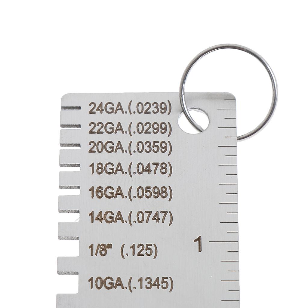 Đồng Hồ Thép Đồng Hồ Đo Độ Dày Hàn Gage Hàn Dụng Cụ Kiểm Tra