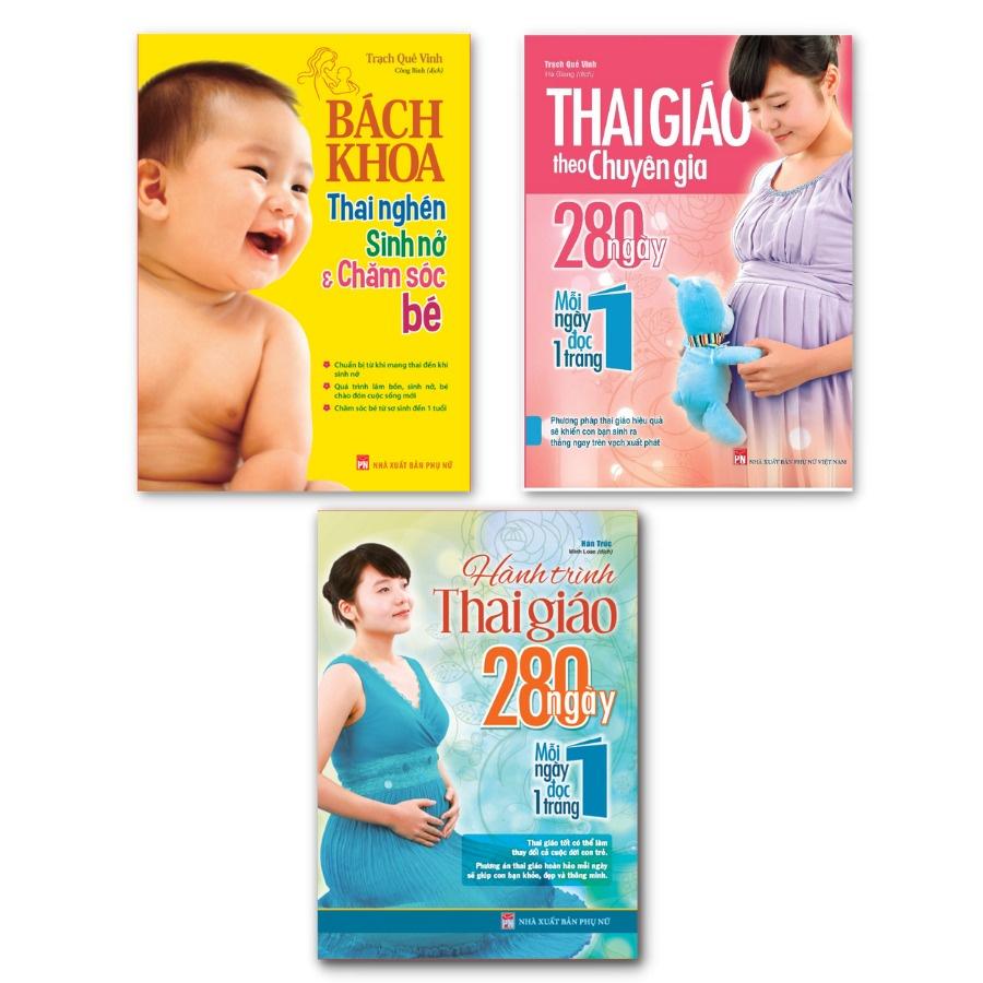 Combo Bách Khoa Thai Nghén (TB) + Hành Trình Thai Giáo 280 Ngày (TB) + Thai Giáo Theo Chuyên Gia (TB)