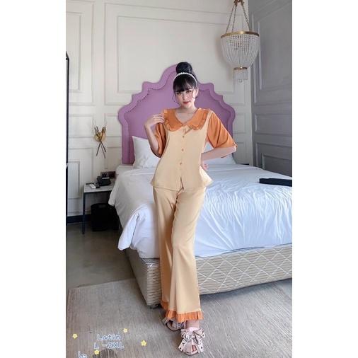Đồ bộ lụa Latin cổ bèo