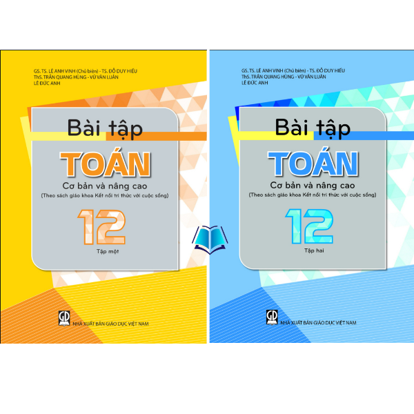 Sách - Combo 2 Tập Bài Tập Toán Cơ Bản Và Nâng Cao Lớp 12