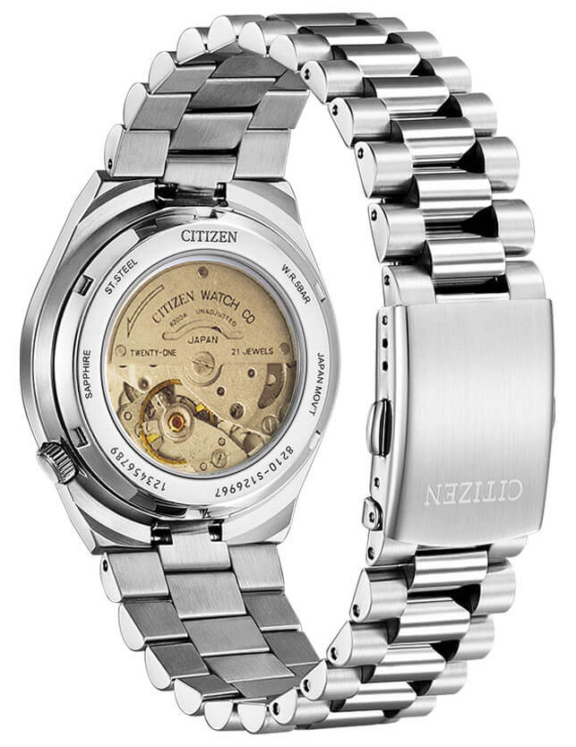 Đồng Hồ Nam Citizen Tsuyosa Dây Thép Không Gỉ Máy Cơ-Automatic NJ0158-89Y - Mặt Nâu (Sapphire)