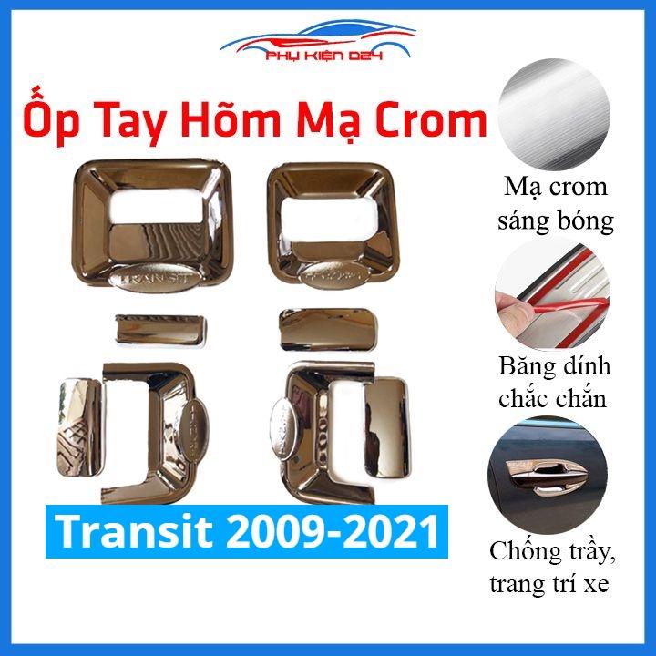 Ốp tay hõm mạ crom Transit 2014-2015-2016-2017-2018-2019-2020-2021 sáng bóng chống trầy bảo vệ cửa xe ô tô