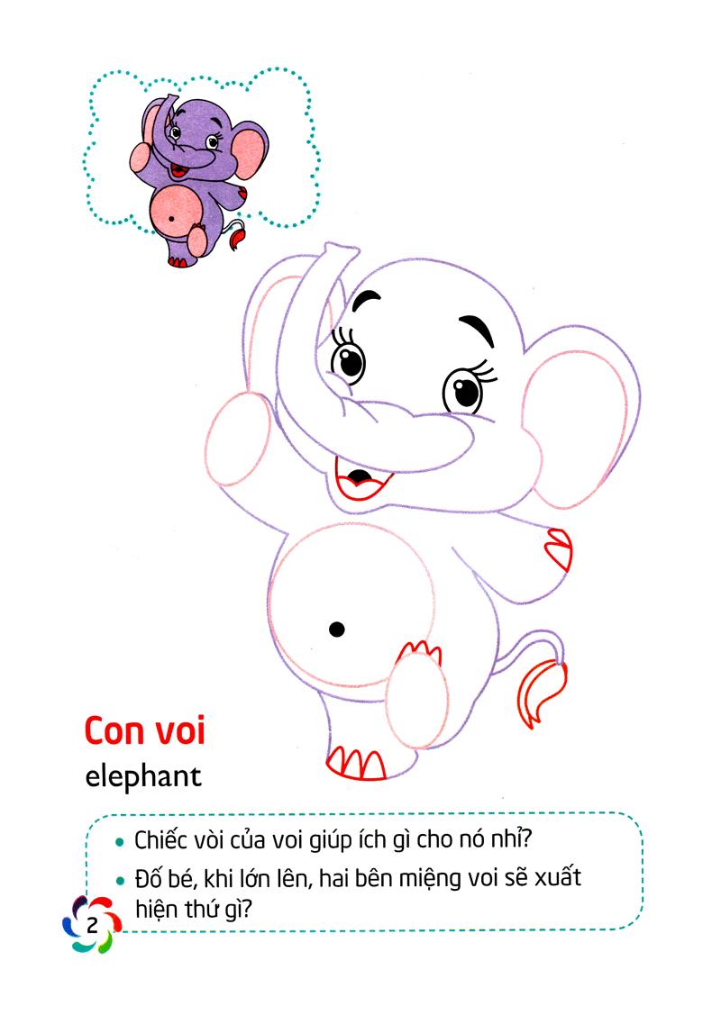 Tập Tô Màu Và Nhận Biết Thế Giới Xung Quanh - Động Vật Hoang Dã