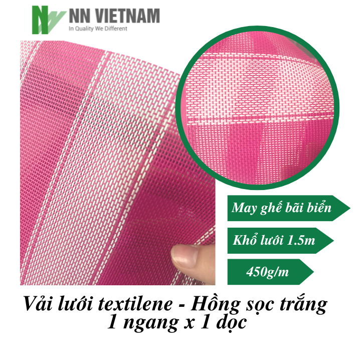 Vải lưới textilene Fabric vật liệu cao cấp ngành ngoại thất - Làm ghế bãi biển - Khổ lưới 1.5m