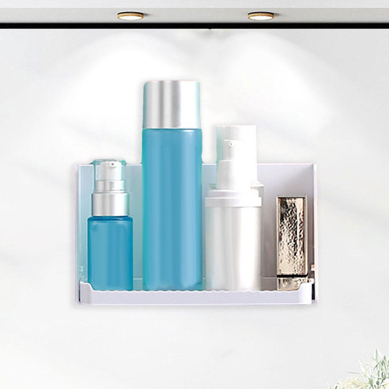 Foldable Wall Shelf Floating Shelves Small No Drill Bathroom Shelf Collapsible Bracket for Bathroom Toilet Laundry Room