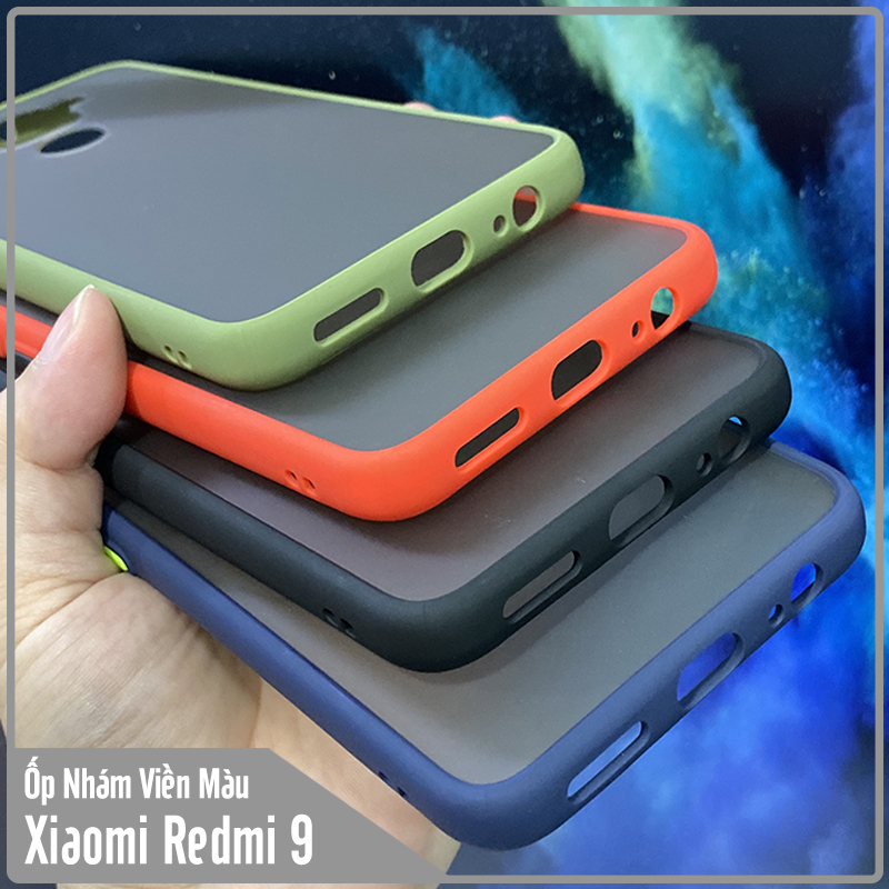 Ốp lưng cho Xiaomi Redmi Note 9 - Redmi 10X 4G trong nhám viền màu