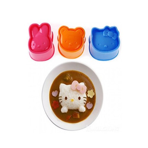 Bộ 3 khuôn tạo hình cơm cho bé