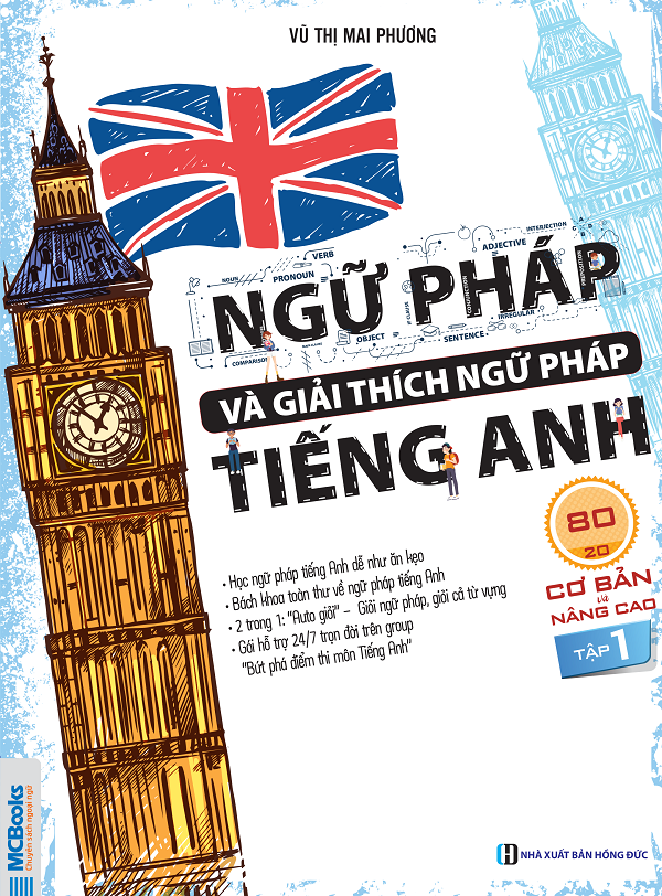 Sách - Ngữ pháp và giải thích ngữ pháp tiếng Anh cơ bản và nâng cao 80/20 - Tập 1+2 Mcbooks