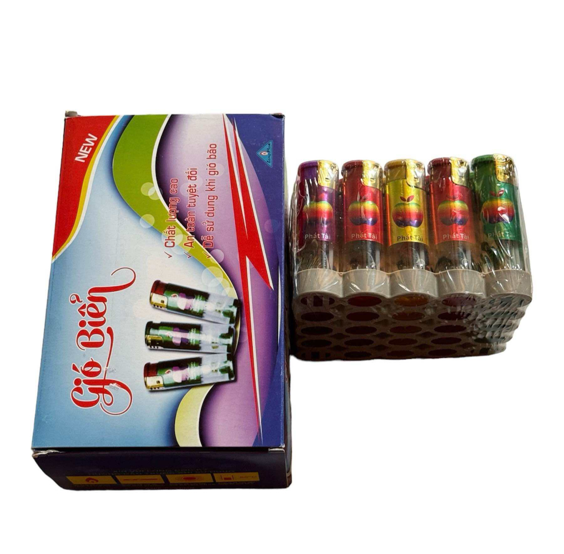 Hộp Quẹt Khò Xí Ngầu Chống gió nạp lại được khi hết nhiều kiểu giao ngẫu nhiên có bơm, phân loại  số lượng khi mua