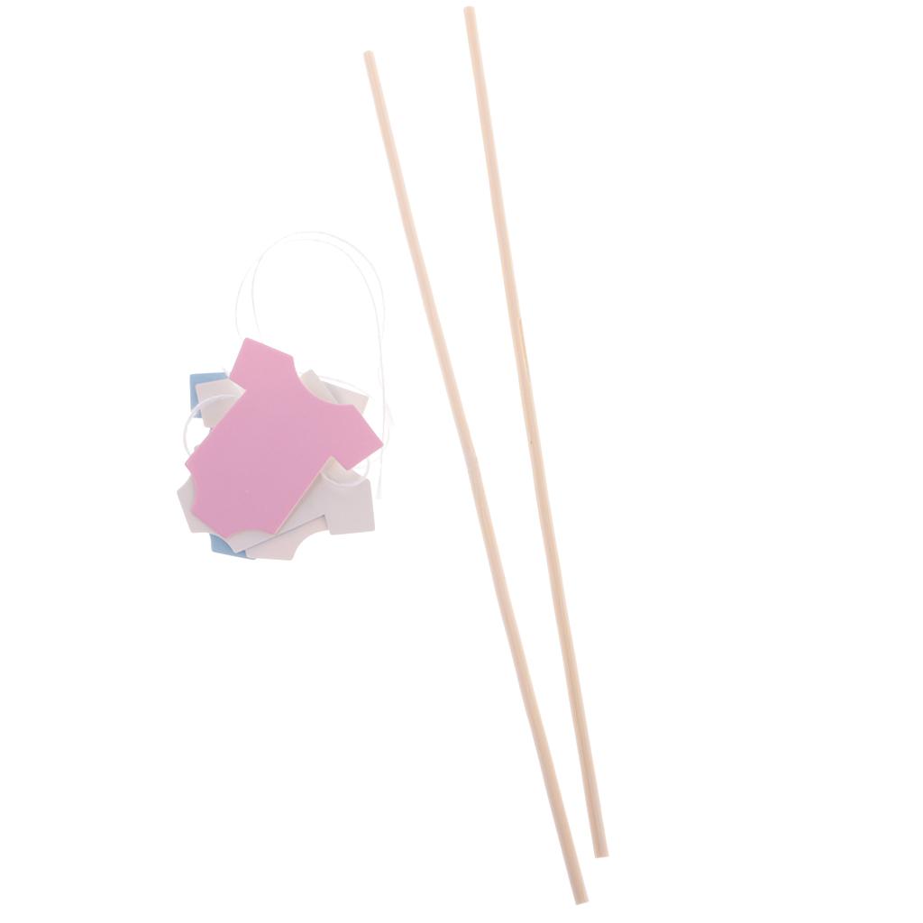 Cute Baby Clothes Cake Topper Banner Baby Shower Birthday Party Decor