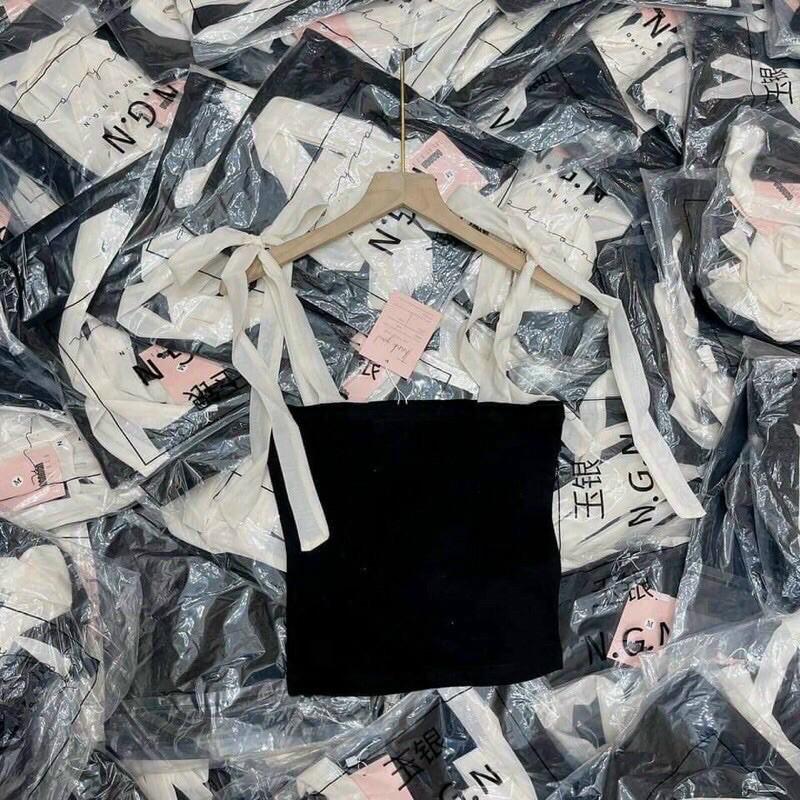 áo croptop cột nơ vai P5085