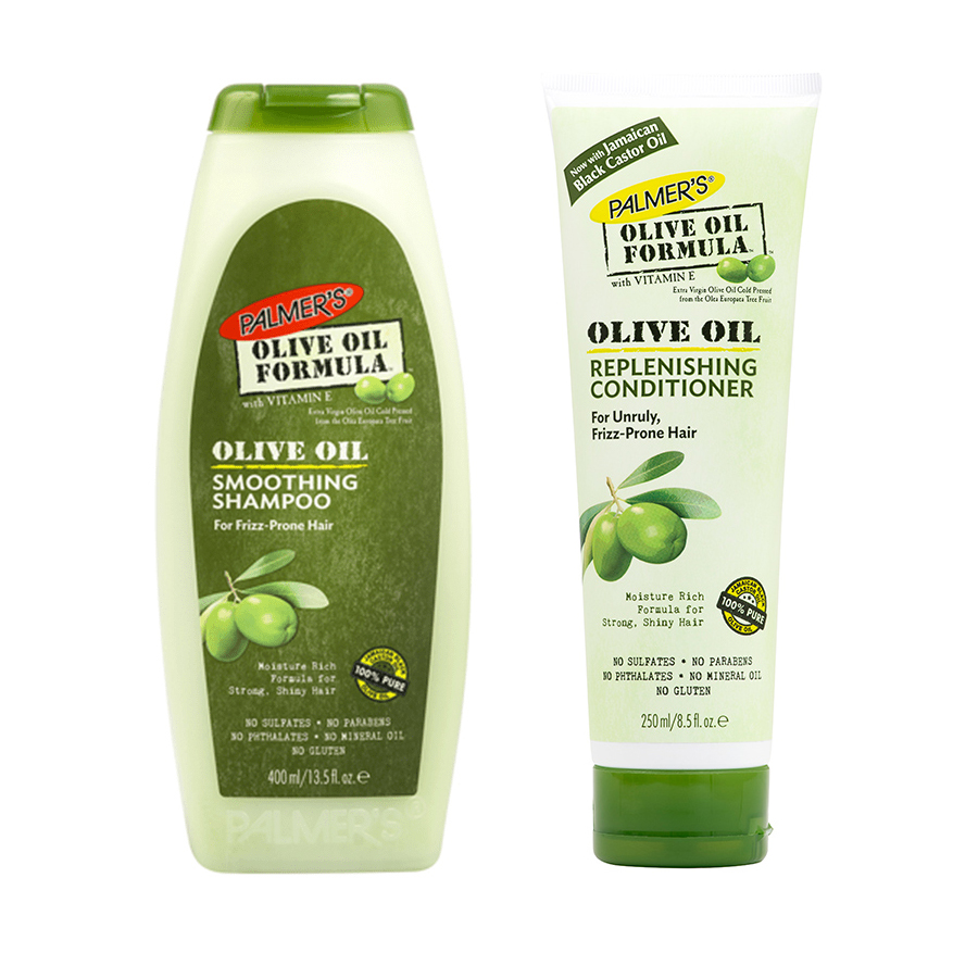 Dầu gội dưỡng tóc phục hồi tóc yếu, suôn mượt Olive Palmer's Olive Oil Formula (400ml) + Tặng 1 dầu xã Palmer's Olive 250ml