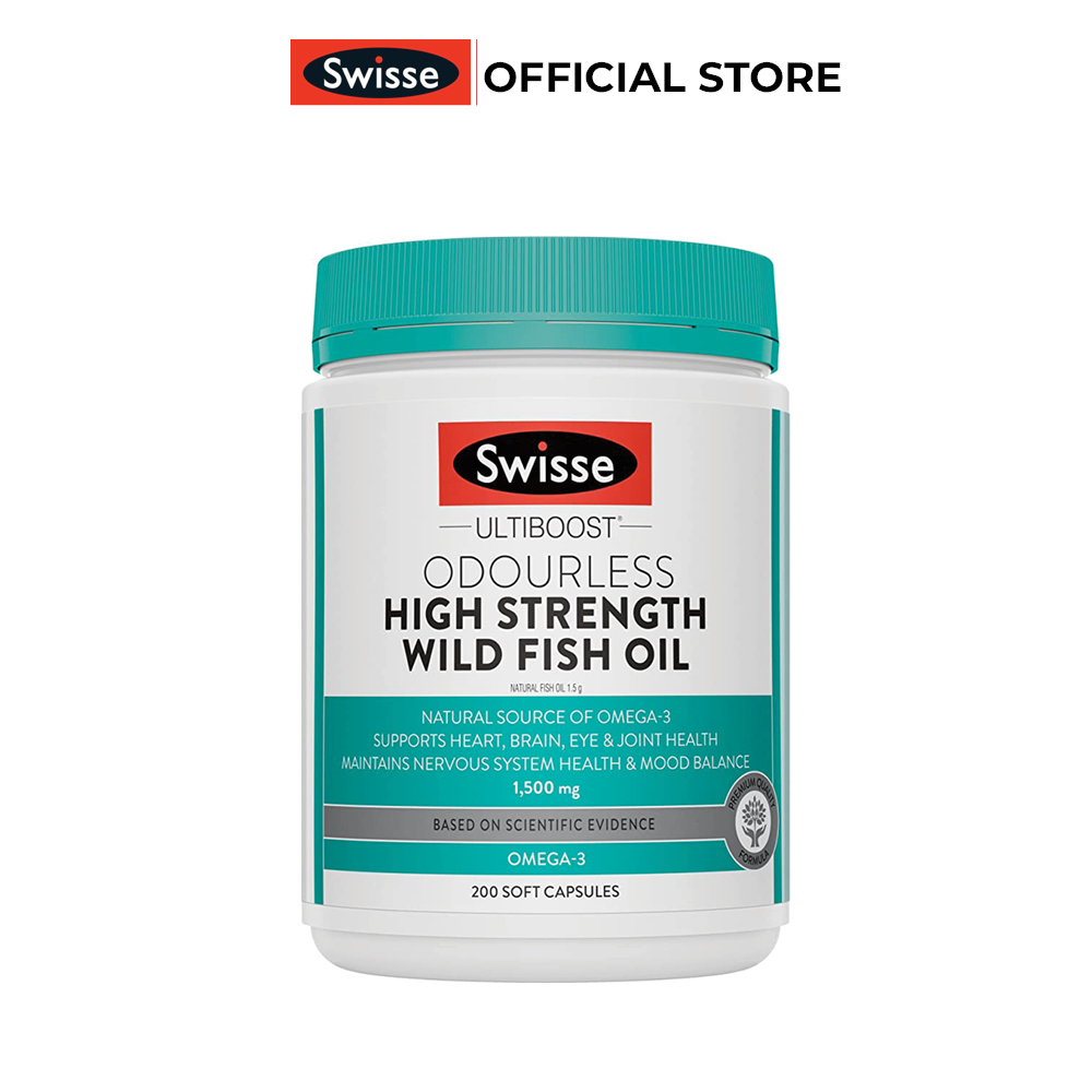 Viên Uống Dầu Cá Swisse Fish Oil 1500Mg 200V