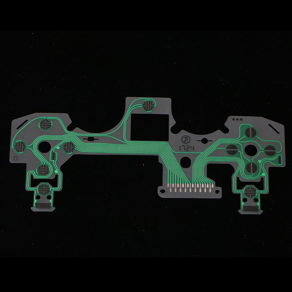 2X Conductive Film Keypad Flat Flex Ribbon Cable For Sony PS4 Controller Green