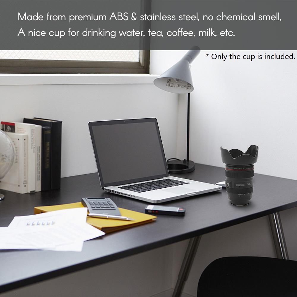 Cốc Uống Cà Phê Bằng Thép Không Gỉ Hình Ống Kính Máy Ảnh