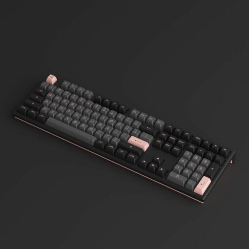 Bàn phím cơ AKKO MonsGeek MG108 Black&amp;Pink (RGB / AKKO sw v3) - Hàng Chính Hãng