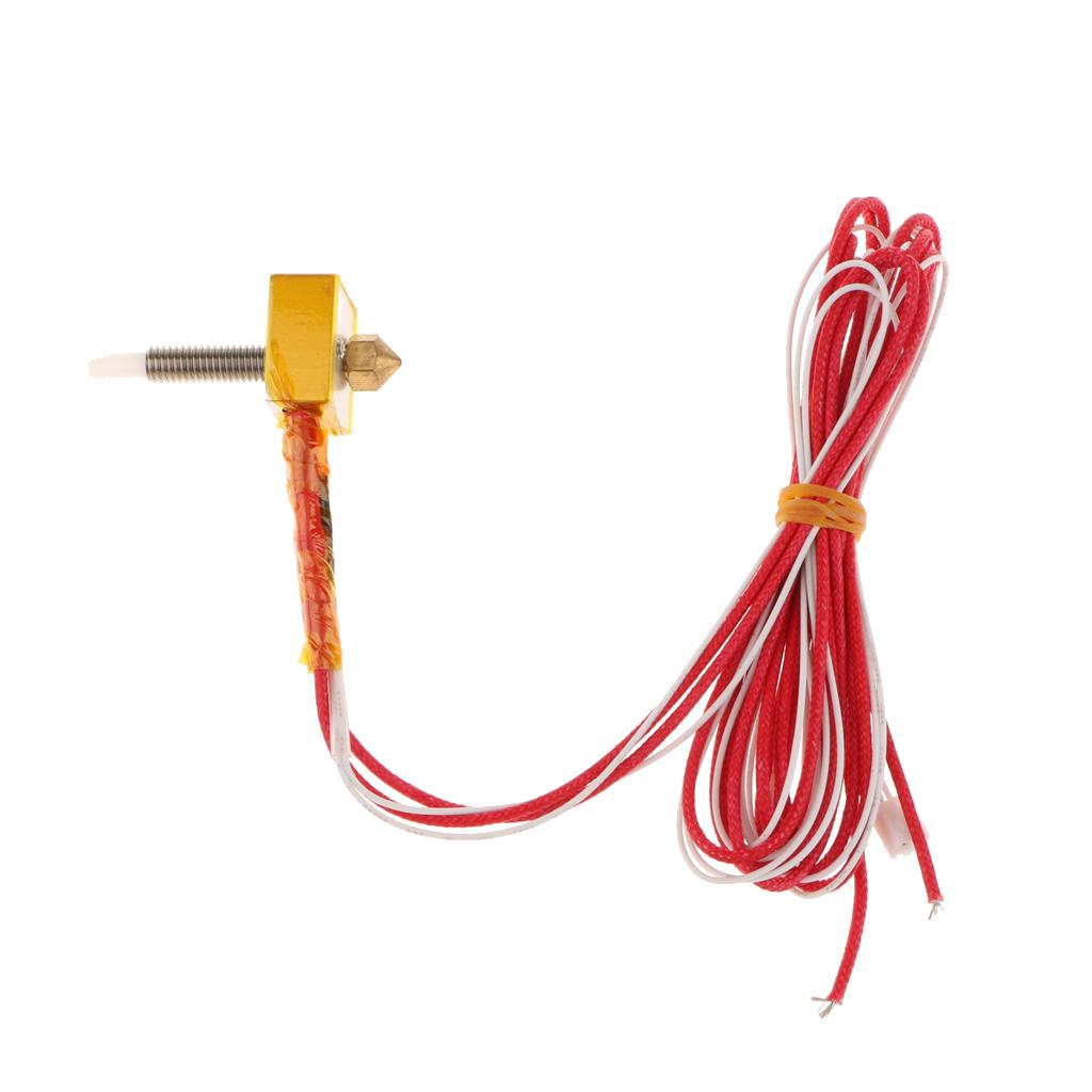 Assembled Extruder Hot End Set for 3D Printer 1.75 mm Filament 0.4 mm Nozzle