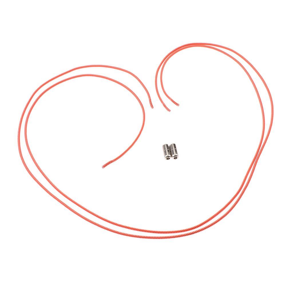 2pcs/Set Unisex Shoe Laces Elastic Rubber Shoelaces Elastics