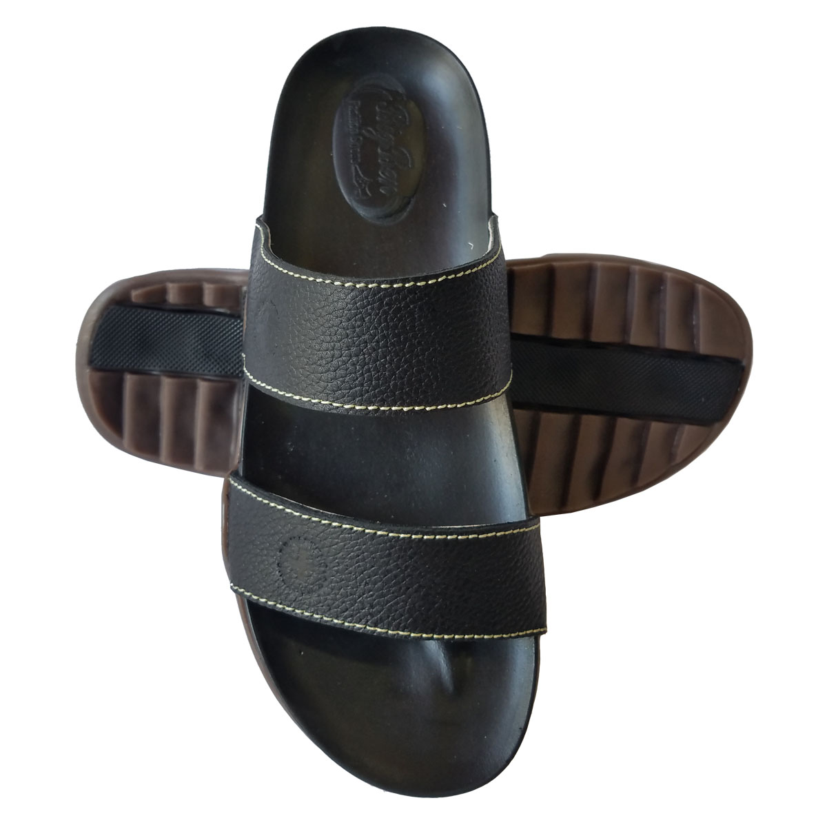 Dép Nam Quai Ngang Da Bò Thật Cao Cấp HKT317