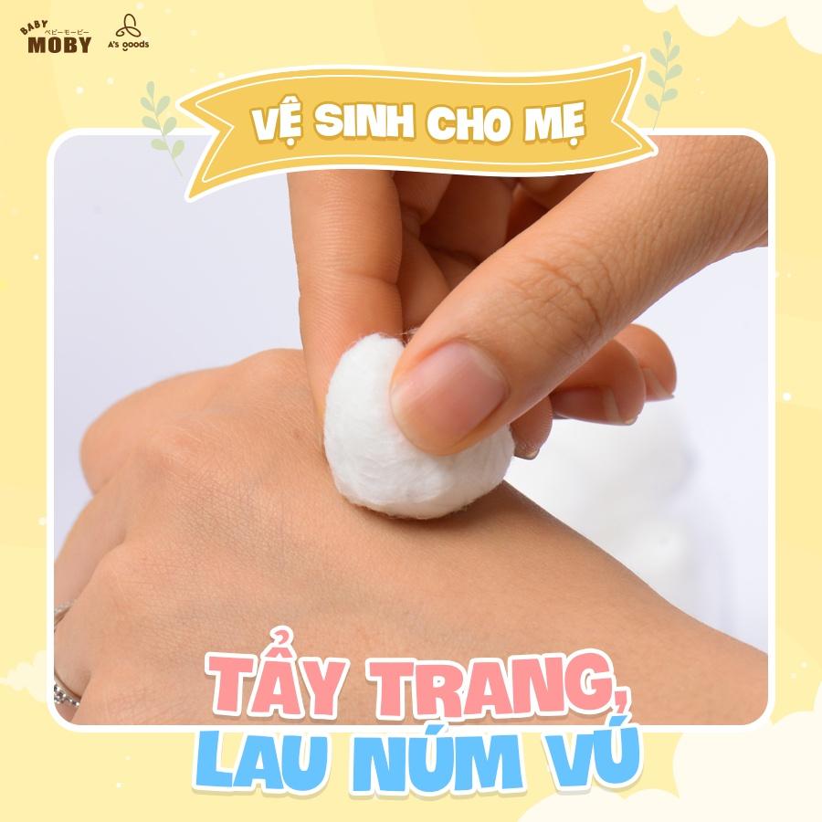 Bông gòn đa năng Moby, lau mắt và vệ sinh cuống rốn cho em bé