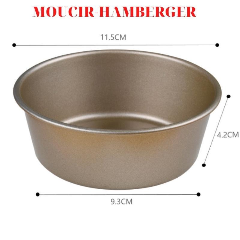 Khuôn Tròn Dụng Cụ Làm Bánh Hamberger Chống Dính - MOUCIR-HAMBERGER