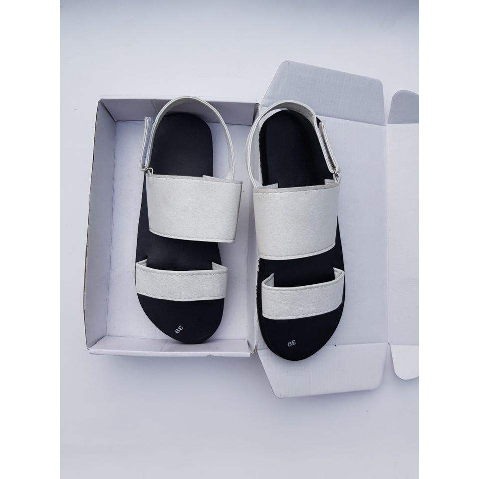 sandal đồng nai xăng đan nam nữ đế đen quai trắng suze từ 34 nữ đến 43 nam