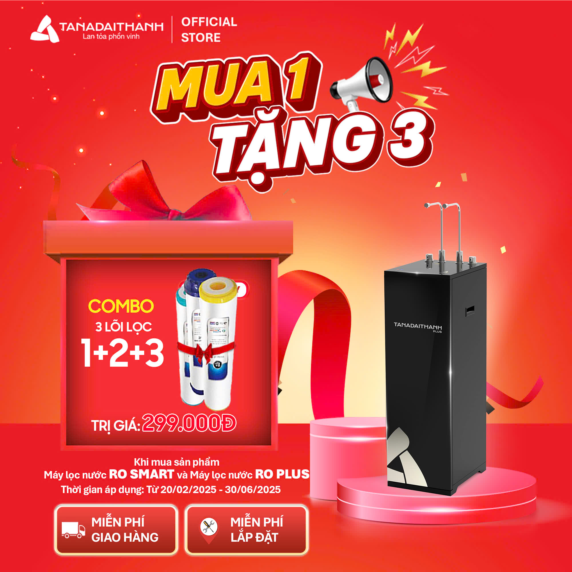 Máy lọc nước RO Tân Á Đại Thành Plus – 11 Lõi, Hàng Chính Hãng, Bảo Hành 12 Tháng