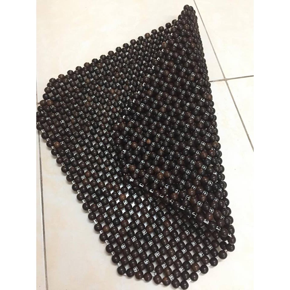 Đệm Lót Ghế Hạt Gỗ Mun Mát Xa Cao Cấp _ Mian.vn