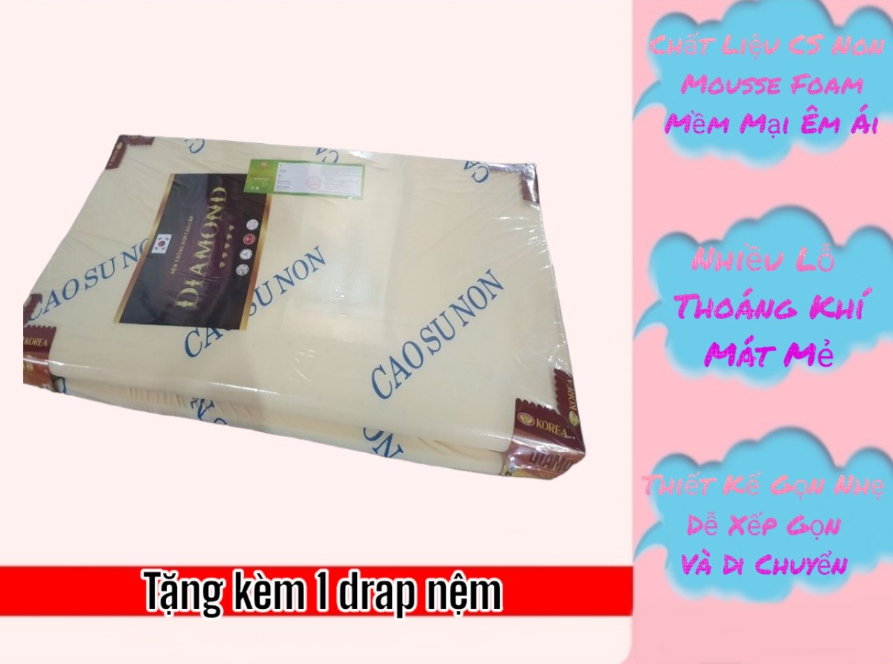 Nệm Cao Su Non Diamond Gold Dày 5CM