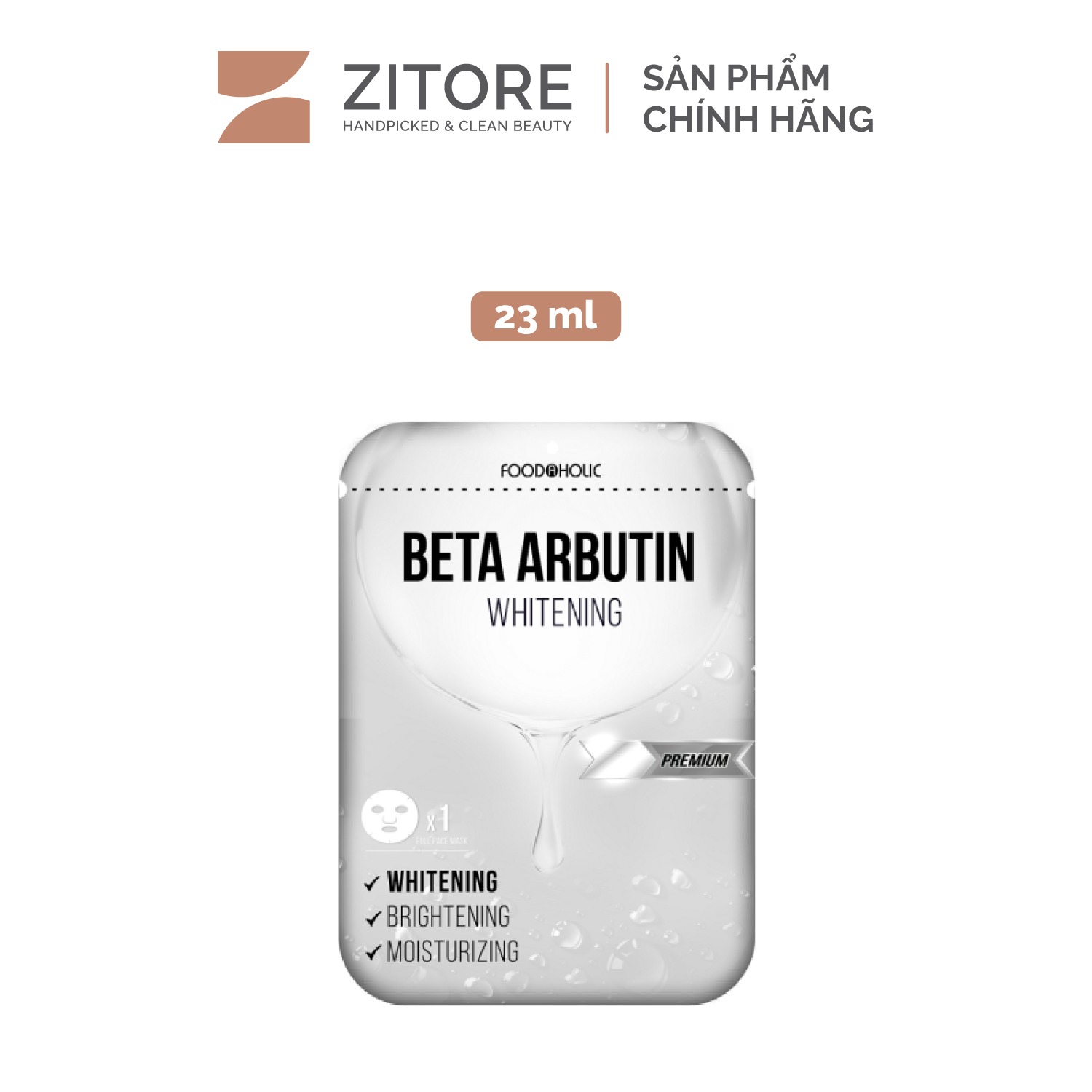 Mặt Nạ FOODAHOLIC Arbutin Dưỡng Sáng & Làm Đều Màu Da 23ml - Sản Phẩm Chính Hãng Tại Zitore