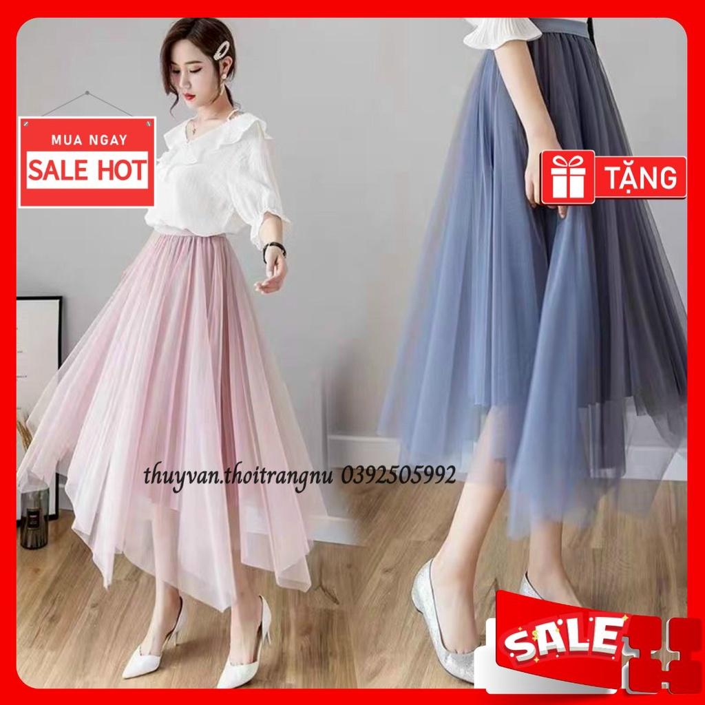 Chân váy xoè đuôi cá dài hàng đẹp Quảng Châu