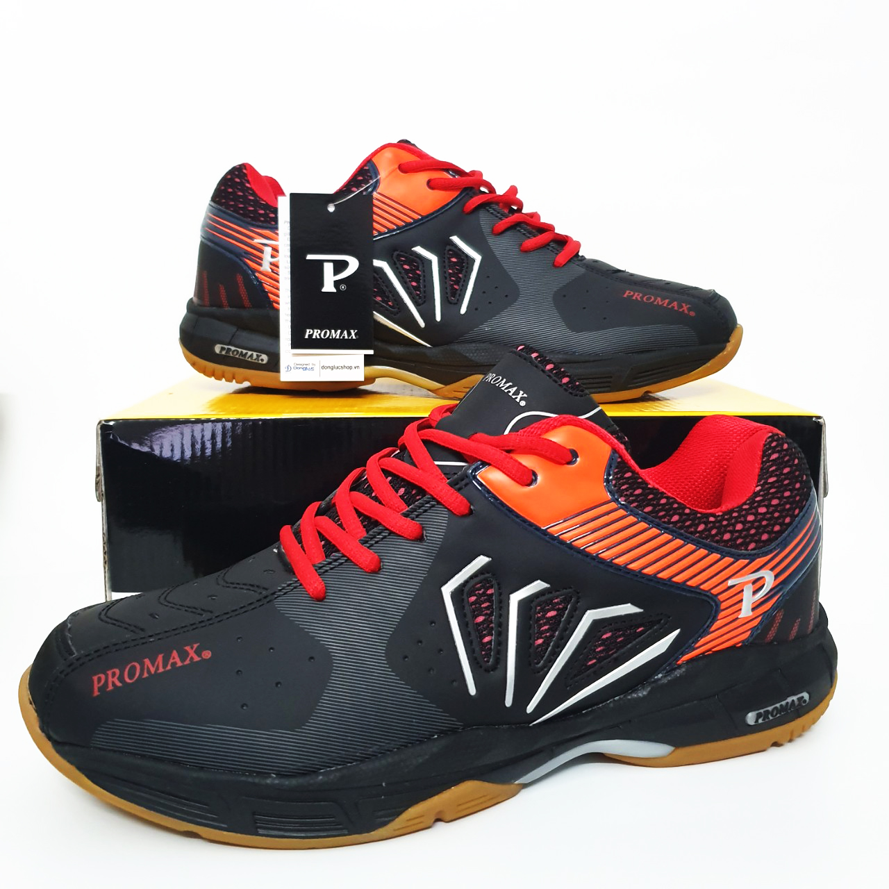 Giày bóng chuyền nam nữ Promax PR20001 mẫu mới, da PU đế cao su non siêu bền