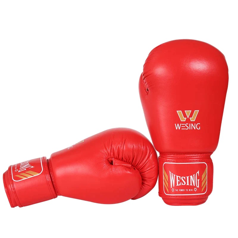 Găng Tay Wesing Microfiber Leather Đỏ - Boxing/ MuayThai/ Kickboxing Training