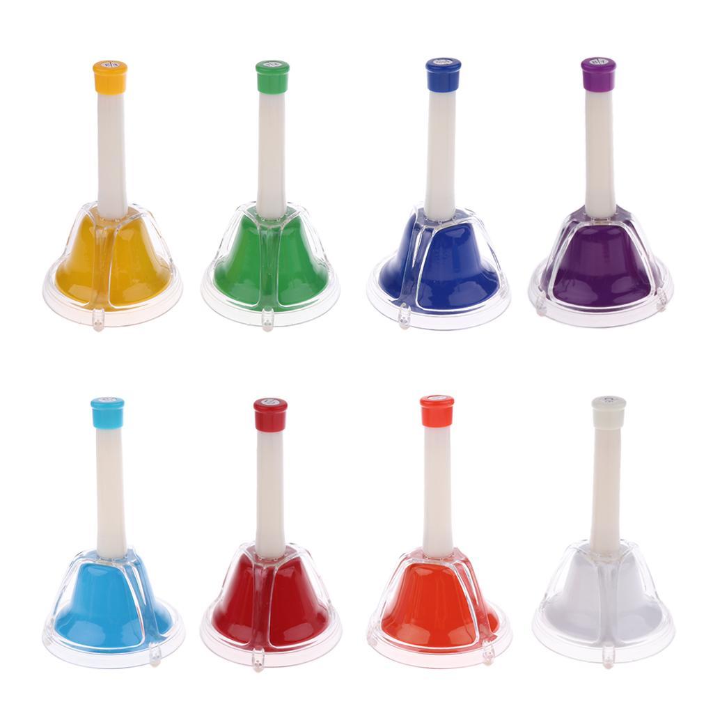 Colorful 8 Note Diatonic Bells for Children Kids Musical Learning